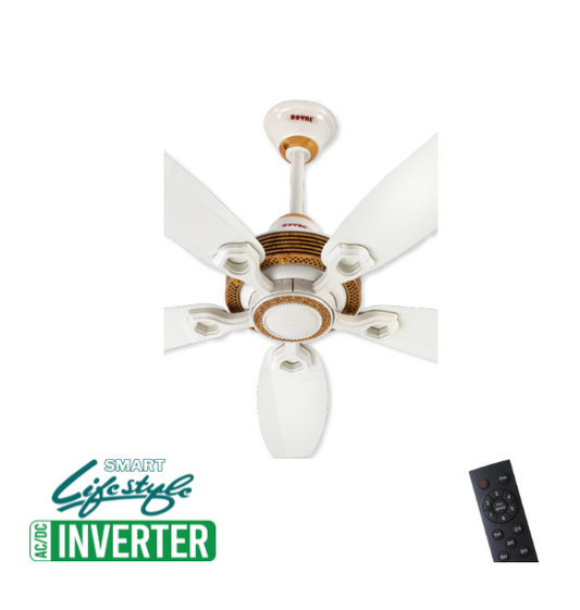 Royal Lifestyle Nova 5 Blade AC/DC Turbo RF Ceiling Fan - Brighto Fans